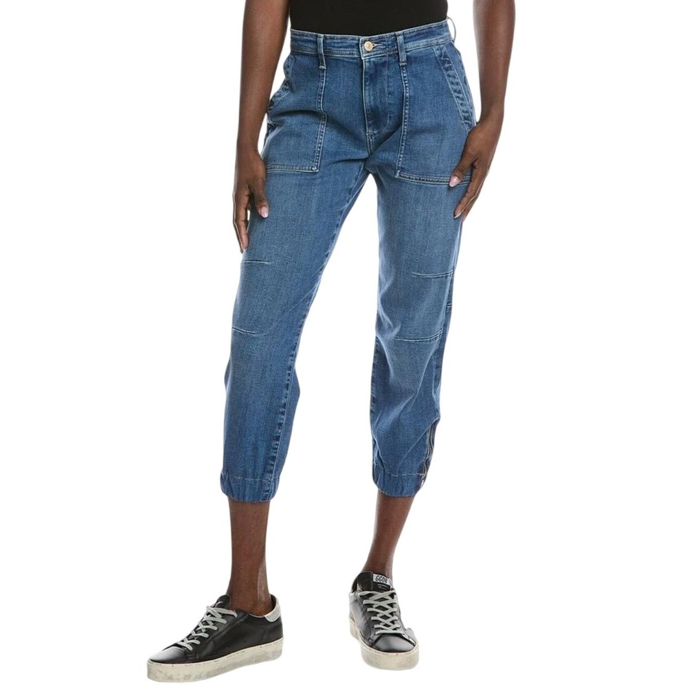 7 For All Mankind Womens Darted Boyfriend Jogger Jeans Call Me Blue Size‎ 23